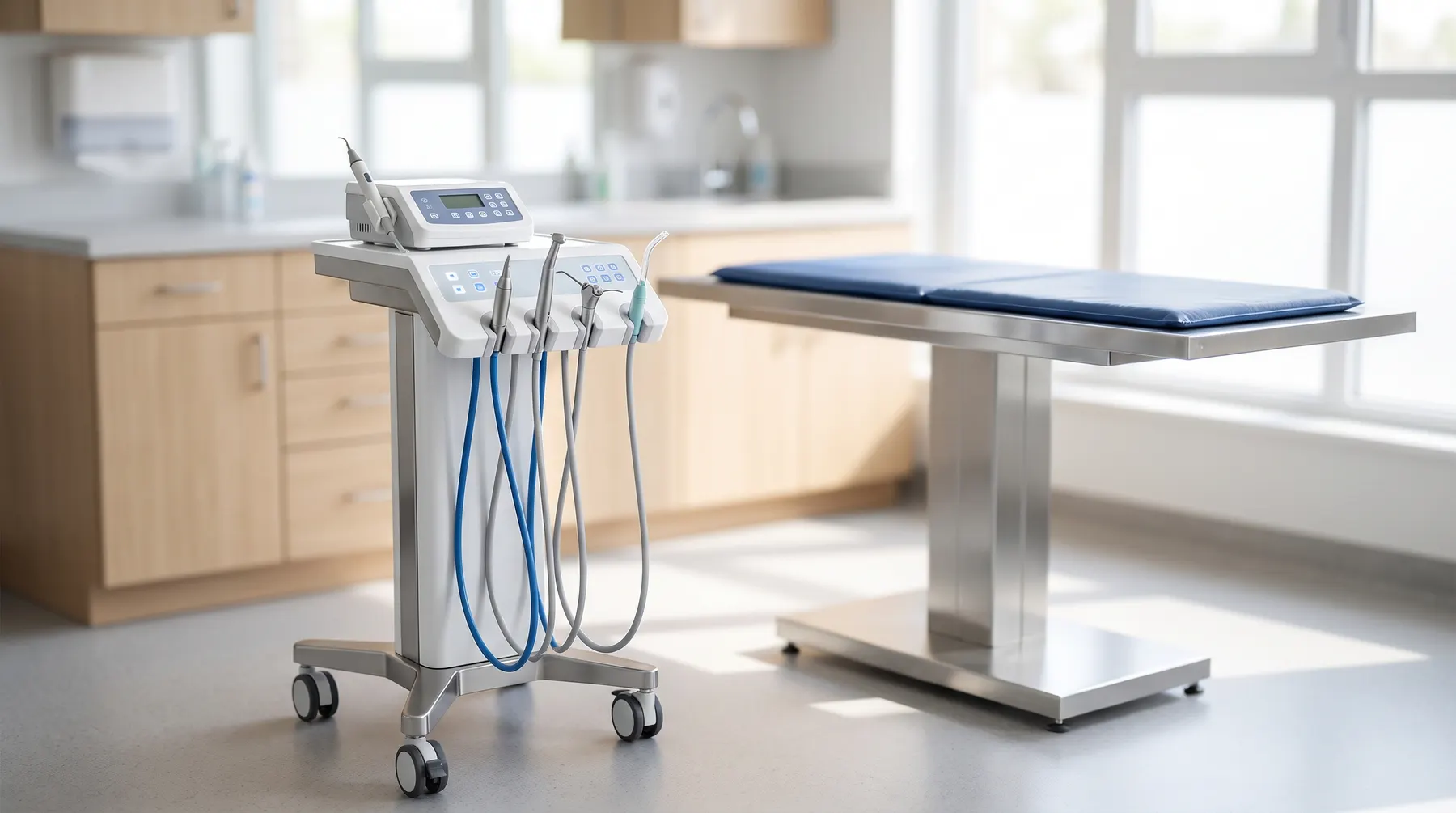 Unit stomatologiczny na stanowisku zabiegowym